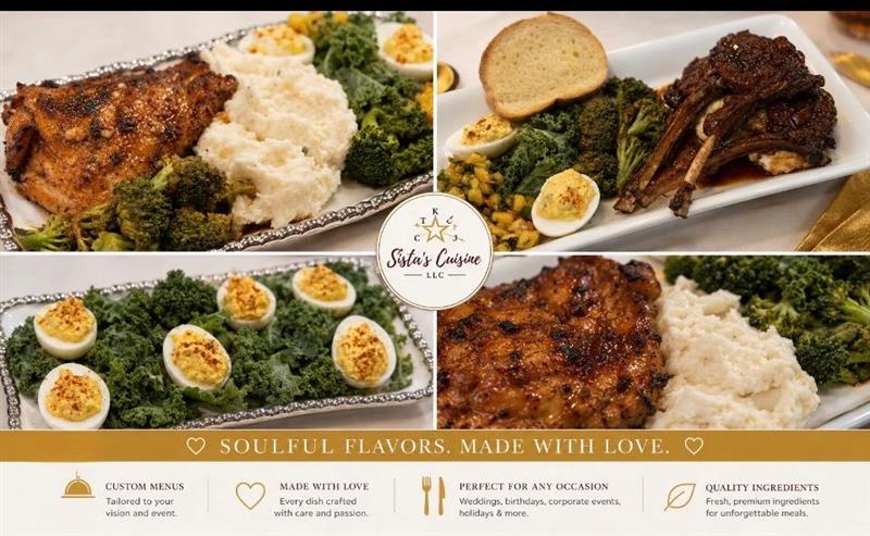 Soulful flavors platter collage