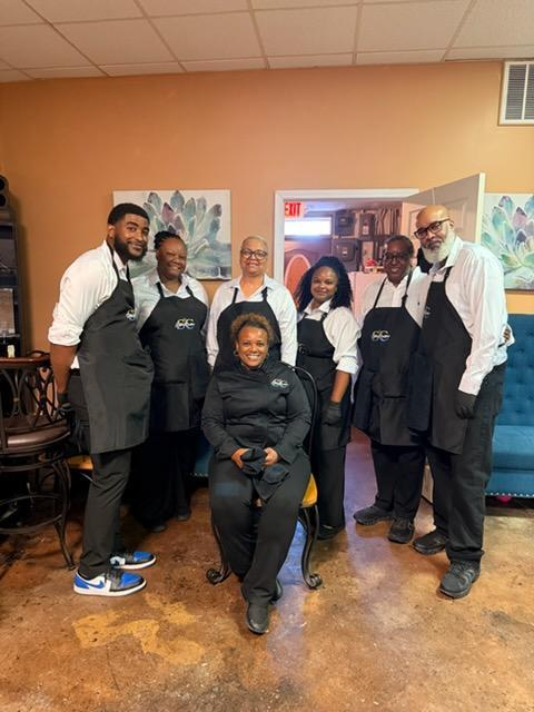 The Sista's Cuisine team in the kitchen
