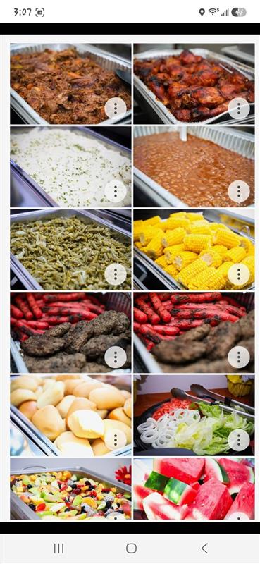 Catered Southern buffet spread